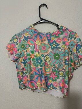Floral Swimsuit and high waisted bottoms
